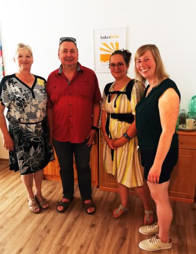 v.l.: Gudrun Draheim, Frank Scheinert, Nicole Schmalz und Sarah-Patricia Seidel