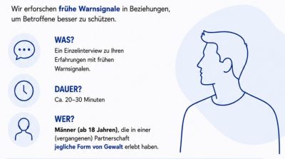 Forschungsprojekt zu fr&uuml;hen Warnsignalen von Partnerschaftsgewalt